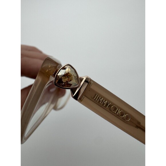 Jimmy Choo JC317 09Q 54 BROWN Women's Eyewear Frames Jeweled Rhinestone - Picture 4 of 7